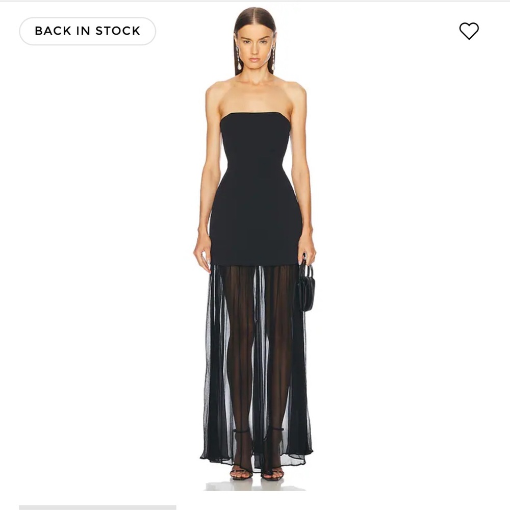 L’academie Marianna Amiens Gown Black Strapless Dress